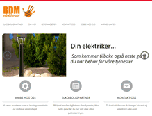 Tablet Screenshot of bdm-elektro.no